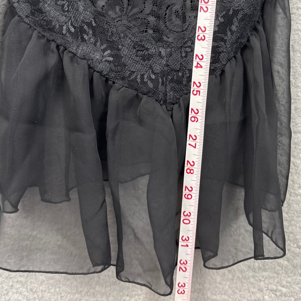 Y2K Vintage  Lace Camisole Sheer Spaghetti Strap Whimsygoth Coquette Val Mode - Picture 5 of 7